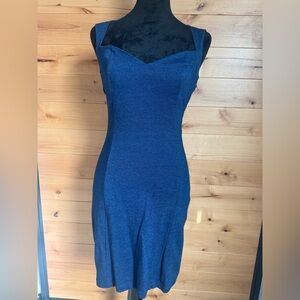 Opening Ceremony Strapless Blue Dress